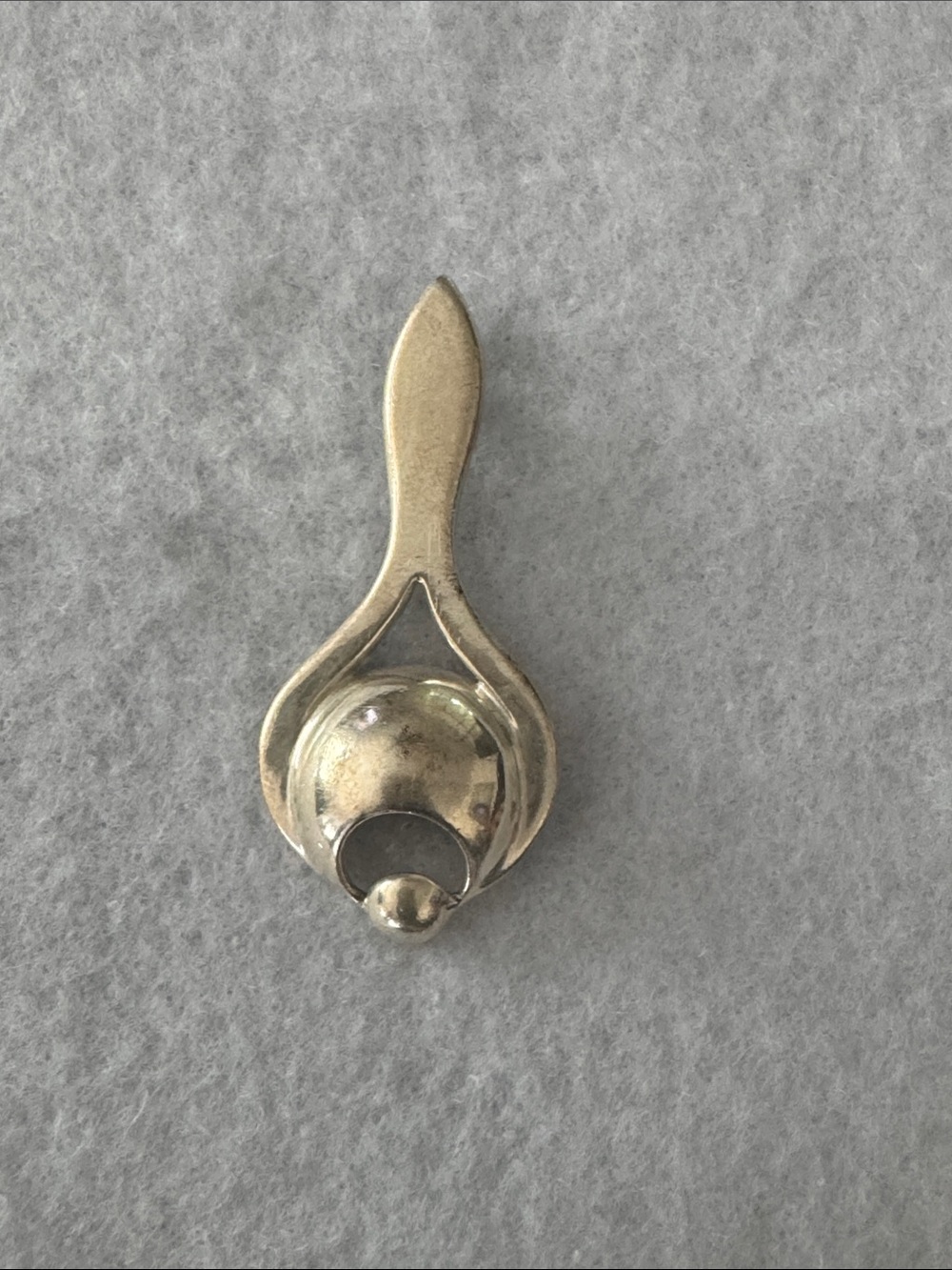 Sterling Silver Decorative Spoon Pendant - Made in Israel